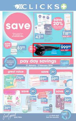 Clicks : Save (21 Jan - 22 Feb 2016), page 1