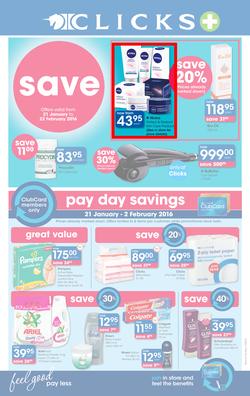 Clicks : Save (21 Jan - 22 Feb 2016), page 1