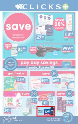 Clicks : Save (21 Jan - 22 Feb 2016), page 1