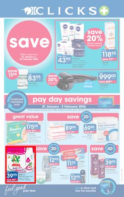 Clicks : Save (21 Jan - 22 Feb 2016), page 1