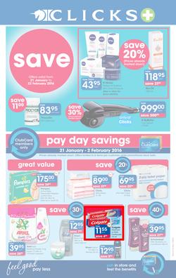 Clicks : Save (21 Jan - 22 Feb 2016), page 1