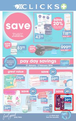 Clicks : Save (21 Jan - 22 Feb 2016), page 1
