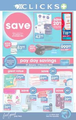 Clicks : Save (21 Jan - 22 Feb 2016), page 1