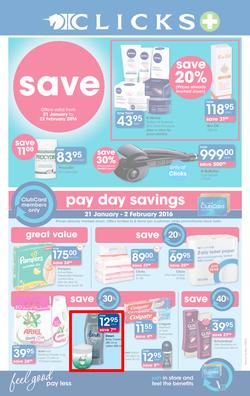 Clicks : Save (21 Jan - 22 Feb 2016), page 1