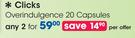Clicks Overindulgence-2x20 Capsules