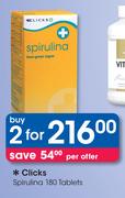 Clicks Spirulina 180 Tablets-For 2