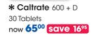 Caltrate 600 + D 30 Tablets-Per Pack