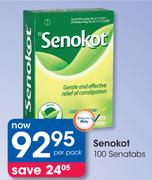 Senokot 100 Senatabs-Per Pack