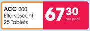 ACC 200 Effervescent 25 Tablets-Per Pack