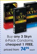 Skyn 6 Pack Condoms-Each