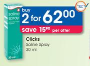 Clicks Saline Spray-2 x 30ml