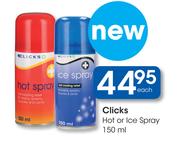 Clicks Hot or Ice Spray-150ml Each