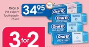 Oral B Pro Expert Toothpaste-75ml Each