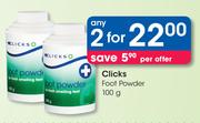 Clicks Foot Powder-2 x 100g