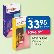 Lover Plus Condoms 12 Pack-Per Pack