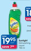 Sunlight Dishwashing Liquid-750ml