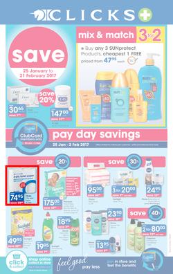 Clicks : Save (25 Jan - 21 Feb 2017), page 1