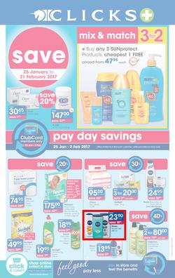 Clicks : Save (25 Jan - 21 Feb 2017), page 1