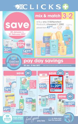 Clicks : Save (25 Jan - 21 Feb 2017), page 1