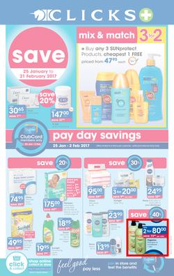 Clicks : Save (25 Jan - 21 Feb 2017), page 1