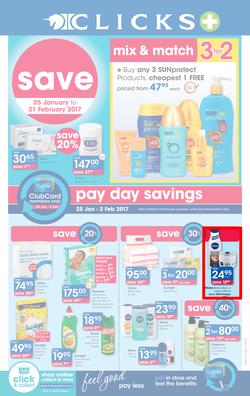 Clicks : Save (25 Jan - 21 Feb 2017), page 1