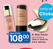 Max Factor Foundations-Each