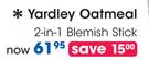 Yardley Oatmeal 2 In 1 Blemish Stick-Each