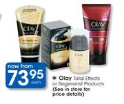 Olay Total Effects Or Regenerist Products-Each