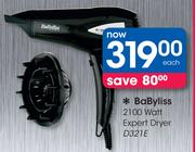 Babyliss 2100 Watt Expert Dryer D321E