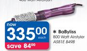 Babyliss 800 Watt Airstyler AS81E B49B