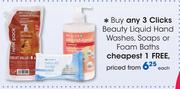 Clicks Beauty Liquid Hand Washes, Soaps Or Foam Baths-Each