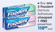 Fixodent Denture Adhesives-Each