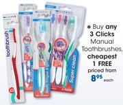 Clicks Manual Toothbrushes-Each