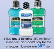Listerine 250ml Breath Fresheners-Each
