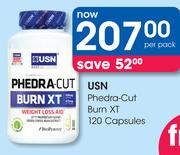 USN Phedra-Cut Burn XT 120 Capsules-Per Pack