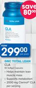 GNC Total Lean CLA 90 Softgel Capsules-Per Pack