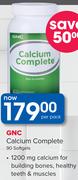 GNC Calcium Complete 90 Softgels-Per Pack