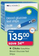 Clicks Easy Max Blood Glucose Test Strips