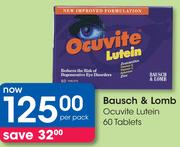 Bausch & Lomb Ocuvite Lutein 60 Tablets-Per Pack