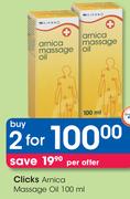 Clicks Arnica Massage Oil-2x100ml