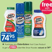 Odor-Eaters Foot Care Product+ Free Oder-Nite Shoe Powder-Per Offer