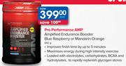 Pro Performance AMP Amplified Endurance Booster Blue Raspberry Or Mandarin Orange-840g