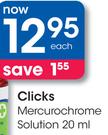 Clicks Mercurochrome Solution-20ml
