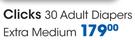 Clicks 30 Adult Diapers Extra Medium-Per Pack