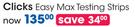 Clicks Easy Max Testing Strips