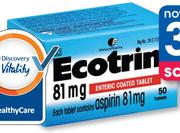 Ecotrin 81mg 50 Tablets-Per Pack
