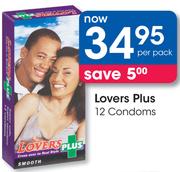 Lovers Plus 12 Condoms-Per Pack