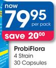 Probiflora 4 Strain 30 Capsules-Per Pack