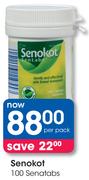 Senokot 100 Senatabs-Per Pack
