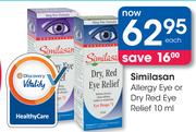 Similasan Allergy Eye Or Dry Red Eye Relief-10ml Each